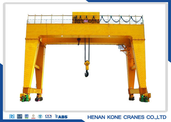 การยกตู้คอนเทนเนอร์ 50T Double Girder Mobile Gantry Crane